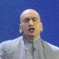 MH370: Internet of Things Sharks with Laser Beams to help in the hunt? A Dr. Evil impersonator on stage at a Dell event at the Jan 2007 CES. Photo: Enrique Dans/WikiMedia/Flickr/Creative Commons Attribution 2.0 Generic