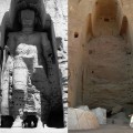 Data preservation: the big data is forever digitally preserved thanks to big data algorithms as well as photogrammatic images from 1968. Left: Larger Buddha of Bamiyan as it was in 1968. Right: as it is today(2008 photo), after it was destroyed by Taliban in 2001. Photo credit: Wikimedia/UNESCO/A Lezine/Carl Montgomery/Zaccarias/CC-BY-SA-2