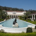 How the Roman One Percent (1%) lived: pool at Getty Villa in Malibu, CA near our HQ. #water #statue #tree #trees #mountain #hill #blue Photo credit: (C) Acculation