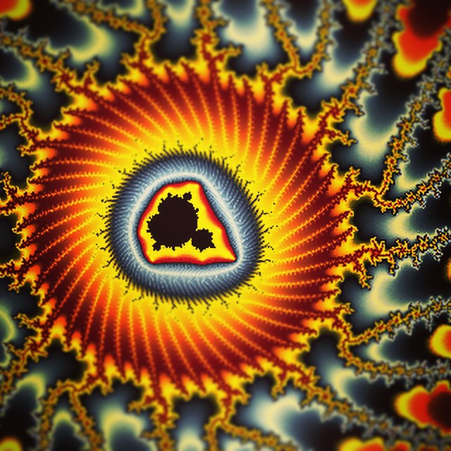Another Mandelbrot set photo. The relationship between von Neumann machines, digital physics, fractals, cellular automatons, evolution at the grandest of levels, and an IBM Watson competitor, Wolfram Alpha. Photo credit: Wikimedia/public domain
