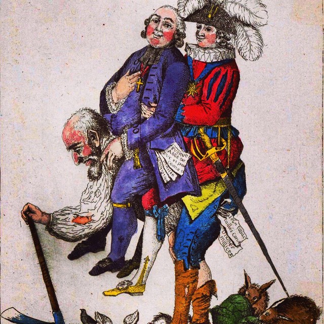 Satirical French drawing from 1789